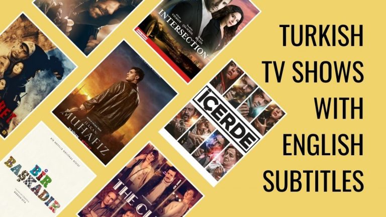 Images of the best Turkish series on Netflix on a yellow background.