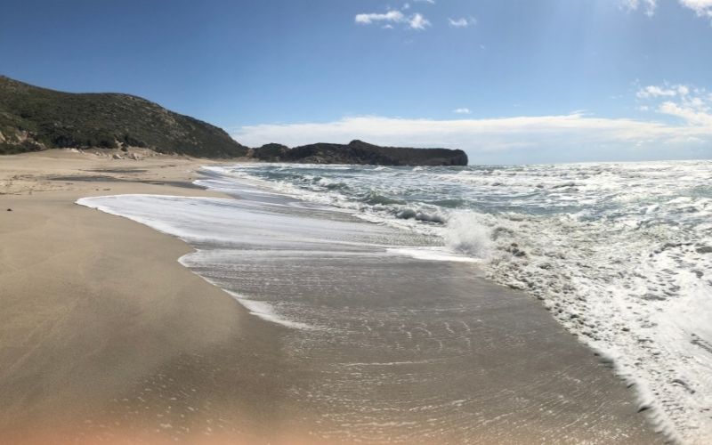 Patara's Sand Beach on a windy, sunny day