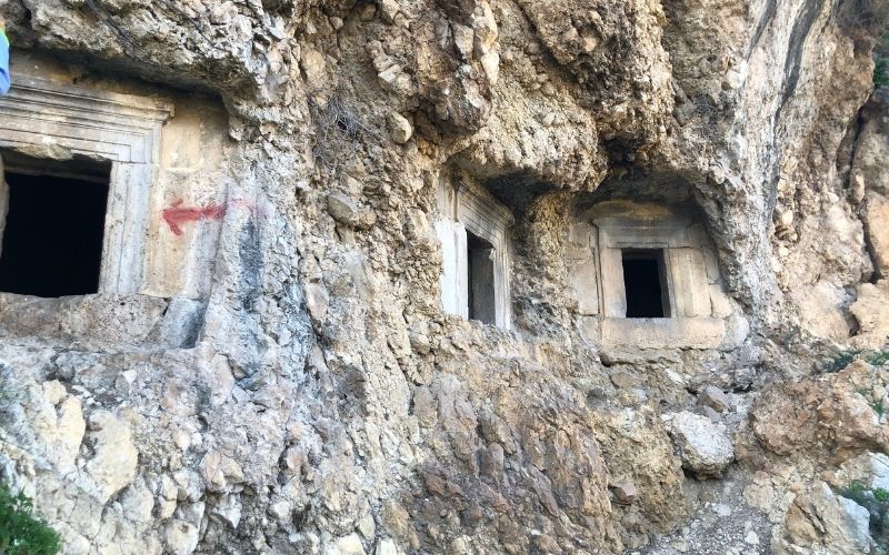 Tombs in the ancient city of Tlos