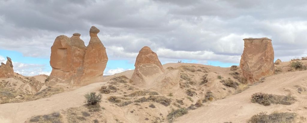 Camel formation in Cappadocia