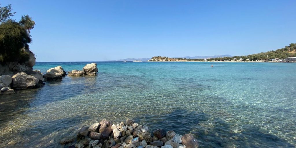 Calm waters in a small city north of Izmir