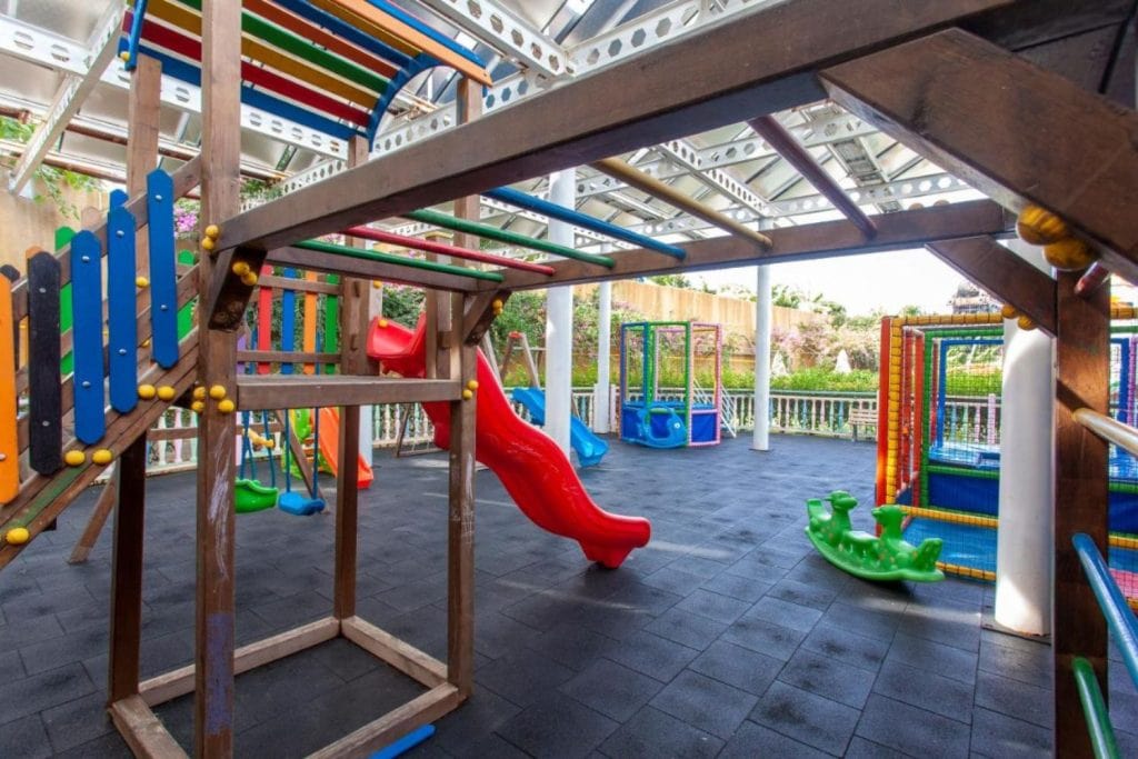 Outdoor area at Haydarpasha Palace all inclusive - monkey bars, slides, swings and so much more. 