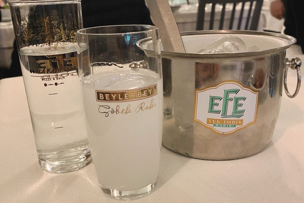 Raki on a table - Is Alcohol legal in Turkey