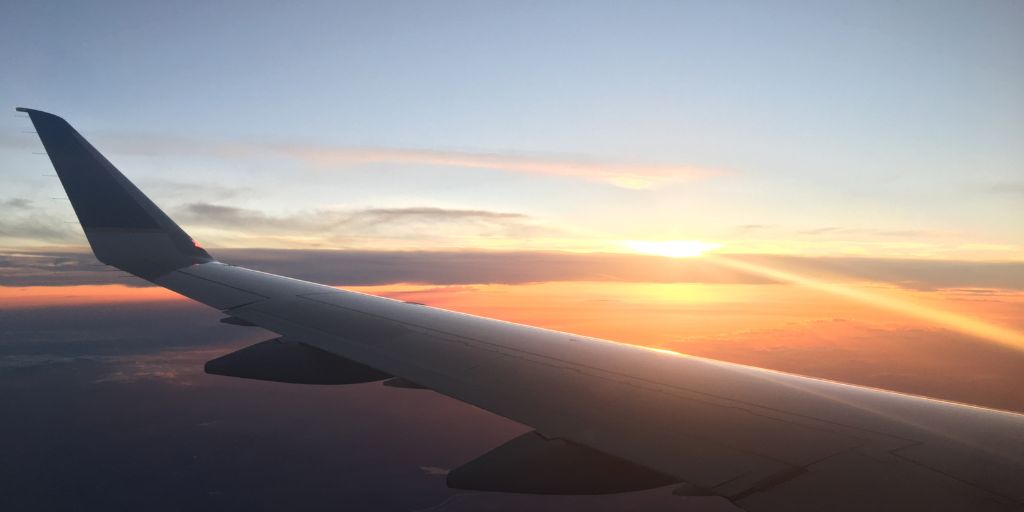 a shot from the plane out the wing of the plane on our way from istanbul to fethiye