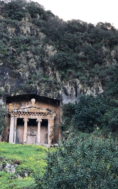 Ancient City of Telmessos - this is one of the tombs carved in the rock