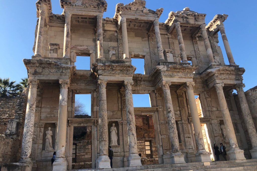 Celsius Library at Ephesus on a sunny day