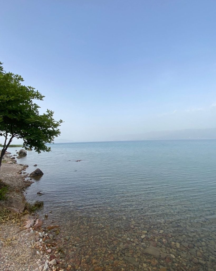 Ohrid lake looking towards Northern Macedonia