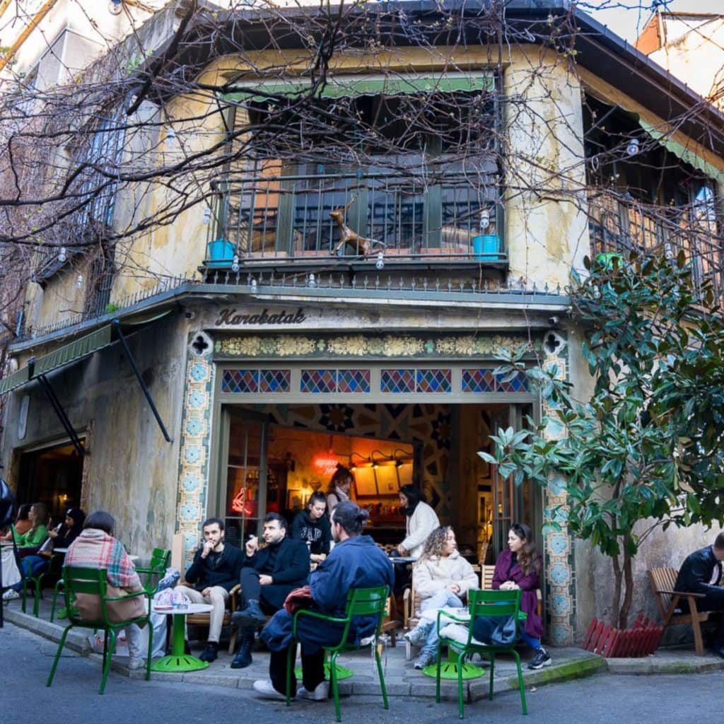 Karatabak Coffee Shop with outside seating