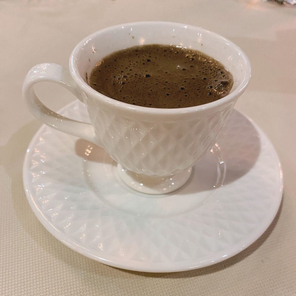 Modern Turkish coffee cup