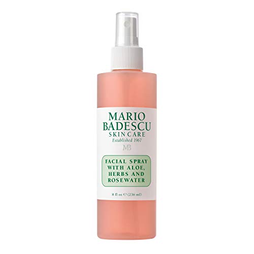 a bottle of Mario Badescu rose water