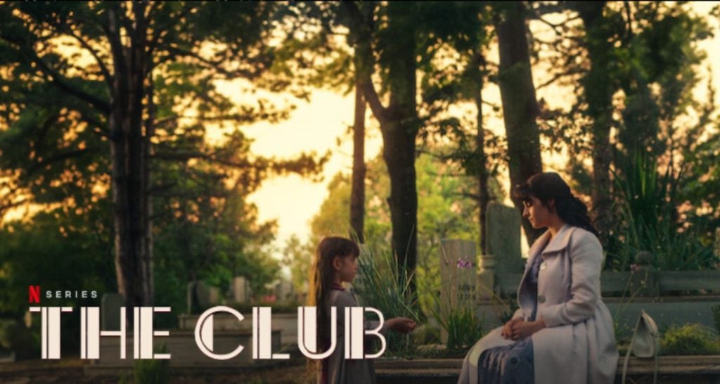 a screenshot of the show the Club on Netflix